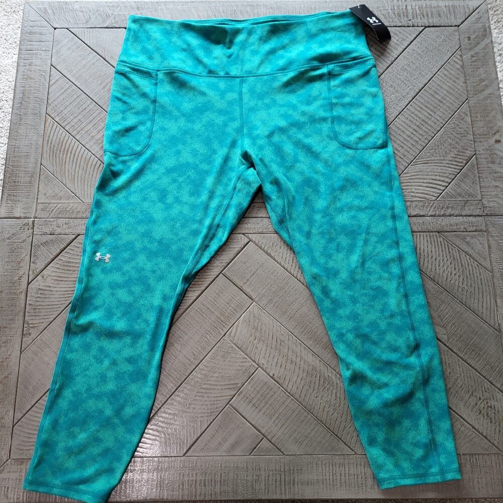 NEW Under Armour Womens Plus Fitted High Rise Ankle Legging